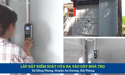 Lắp Kiểm Soát Cửa Ra Vào Cho Dãy Nhà Trọ Tại Huyện An Dương,Hải Phòng